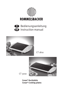 Handleiding Rommelsbacher CT 3010 Kookplaat