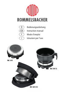 Mode d’emploi Rommelsbacher RK 501/S Table de cuisson