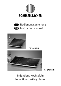 Handleiding Rommelsbacher CT 2010/IN Kookplaat