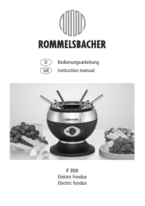 Manual Rommelsbacher F 350 Fondue