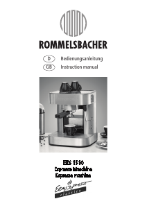 Bedienungsanleitung Rommelsbacher EKS 1510 Espressomaschine