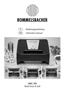 Bedienungsanleitung Rommelsbacher SWG 700 Kontaktgrill