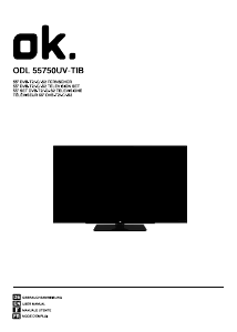 Bedienungsanleitung OK ODL 55750UV-TIB LED fernseher