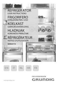 Manual Grundig GKMI 25710 Fridge-Freezer