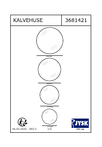 Instrukcja JYSK Kalvehuse Lustro