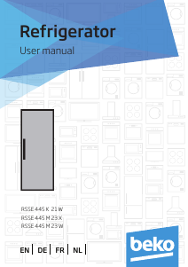 Manual BEKO RSSE 445 M33 XN Refrigerator