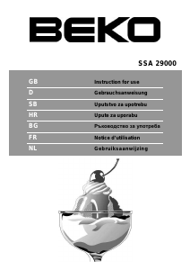 Handleiding BEKO SSA29000 Koelkast