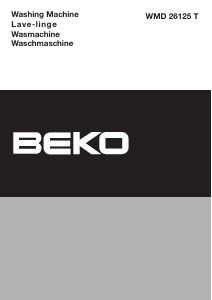 Bedienungsanleitung BEKO WMD 26125 T Waschmaschine