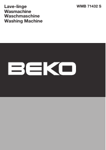 Manual BEKO WMB 71432 S Washing Machine