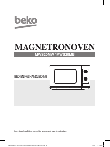 Handleiding BEKO MWS 20 MW Magnetron