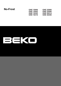 Mode d’emploi BEKO GNE15906WGL Réfrigérateur combiné