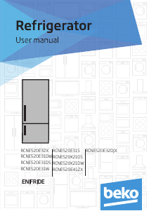 Manual BEKO RCNE520E41ZX Fridge-Freezer