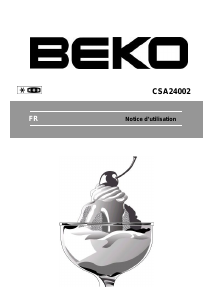 Mode d’emploi BEKO CSA24002 Réfrigérateur combiné