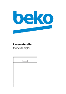 Mode d’emploi BEKO DFN 05211 S Lave-vaisselle