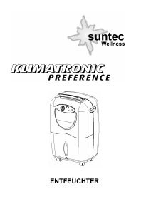 Bedienungsanleitung Suntec Klimatronic Preference Luftentfeuchter