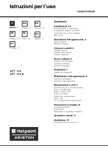 Manual de uso Hotpoint-Ariston LFT 114 A Lavavajillas