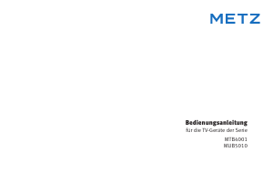 Bedienungsanleitung Metz 55MUB5010 LED fernseher