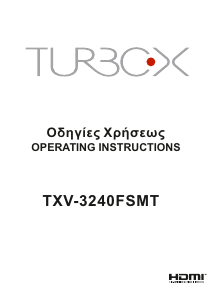 Εγχειρίδιο Turbo-X TXV-3240FSMT Τηλεόραση LED