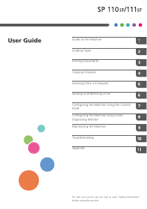 Manual Ricoh SP 111SF Multifunctional Printer
