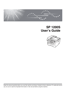 Handleiding Ricoh Aficio SP 1200S Multifunctional printer