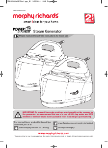 Handleiding Morphy Richards 332000 Power Steam Elite Strijkijzer