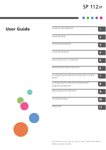 Manual Ricoh SP 112SF Multifunctional Printer