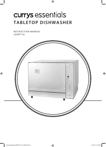 Manual Currys Essentials CDWTT10 Dishwasher
