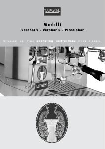 Manual La Pavoni Piccolobar Espresso Machine