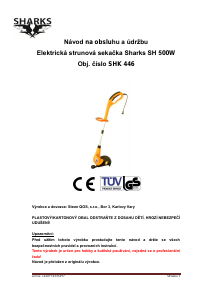 Manuál Sharks SH 500W Strunová sekačka