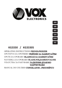 Manual Vox KG3330 Fridge-Freezer