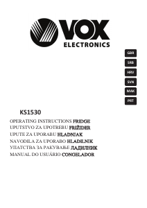 Priročnik Vox KS1530 Hladilnik