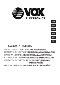 Priročnik Vox KS1430 Hladilnik