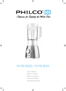 Manual Philco PHTB 6000 Blender