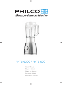 Manual Philco PHTB 6001 Blender