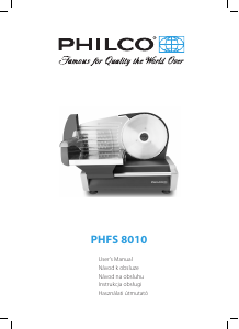Handleiding Philco PHFS 8010 Snijmachine