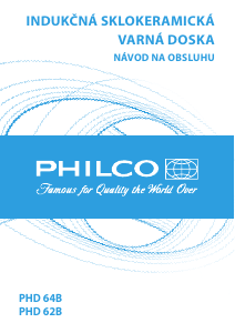 Návod Philco PHD 64 B Pánt