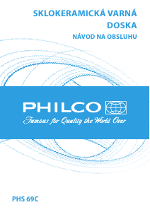 Návod Philco PHS 69 C Pánt