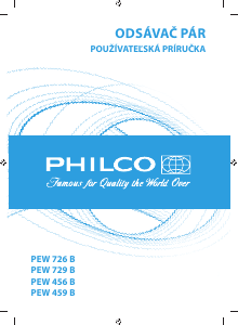 Návod Philco PEW 726 B Digestor