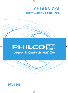 Návod Philco PTL 1343 Chladnička