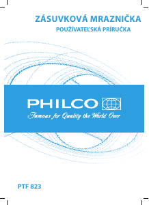 Návod Philco PTF 823 Mraznička