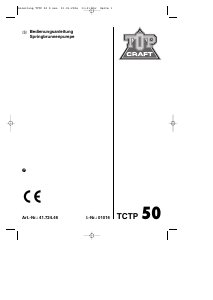 Bedienungsanleitung Topcraft TCTP 50 Teichpumpe