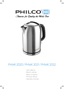 Handleiding Philco PHWK 2020 Waterkoker