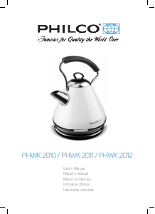 Manual Philco PHWK 2012 Kettle