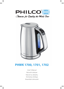 Instrukcja Philco PHWK 1701 Czajnik