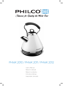 Manual Philco PHWK 2011 Kettle