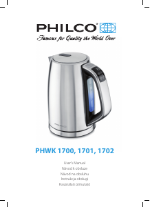 Handleiding Philco PHWK 1700 Waterkoker