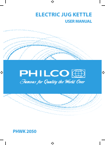 Használati útmutató Philco PHWK 2050 Vízforraló