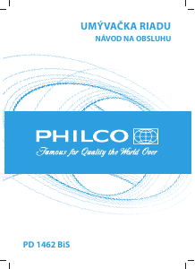 Návod Philco PD 1462 BiS Umývačka riadu