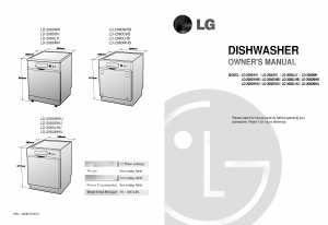 Manual LG LD-2060SH Dishwasher
