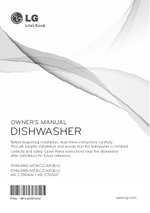 Manual LG D1453WF Dishwasher